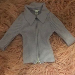 Tillys purple zip up tshirt